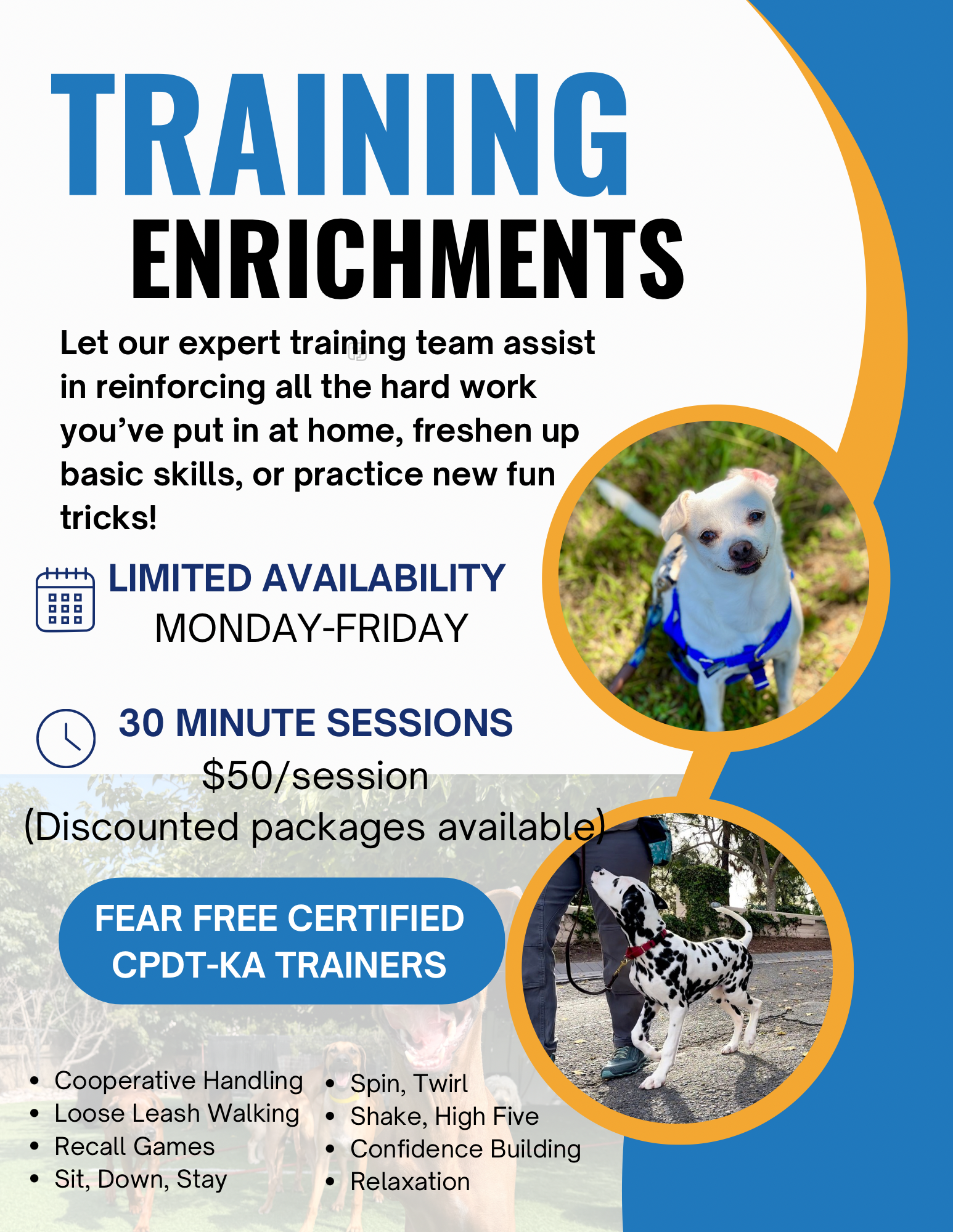 Training enrichments